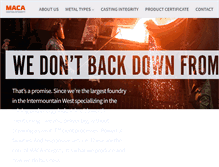 Tablet Screenshot of macasupply.com